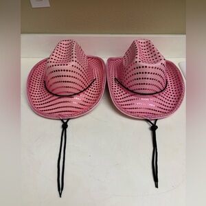 Pink Polka Dot Cowboy Hats